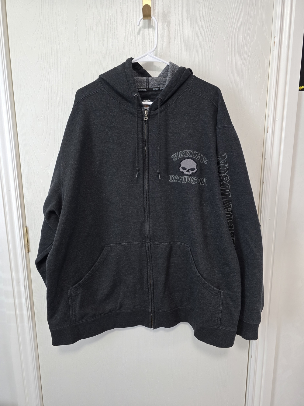 Harley-Davidson Gray Zip-Up Hoodie WILLY G 3XL